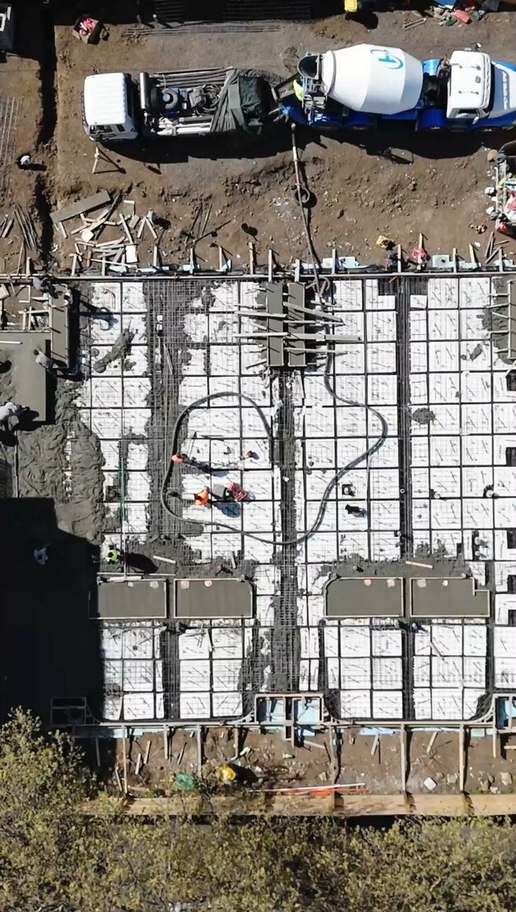Commercial concrete pumping